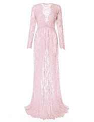 Fashion Maternity Photography Props Maxi Maternity Gown Lace Maternity Dress Fancy Shooting Photo Summer Pregnant Dress Plus - Fashionner