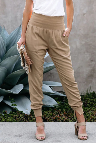 Buy Women High Waist Stretchable Spring Autumn Female Casual Belt Patchwork Long Trousers Work Wear Lady Office Pant online at Fashionner.