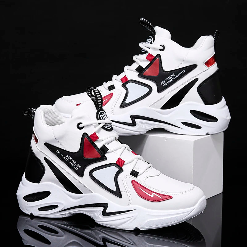 Buy Fashion Sports Men'S Shoes Size 39-44 Youth Famous Brand High Top Casual Shoes Basketball Sneakers online at Fashionner.