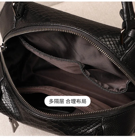 Buy 2Ndr Branded Luxury Women Genuine Imported Leather Hand Bag Ladies Crocodile Cowhide Handbag online at Fashionner.