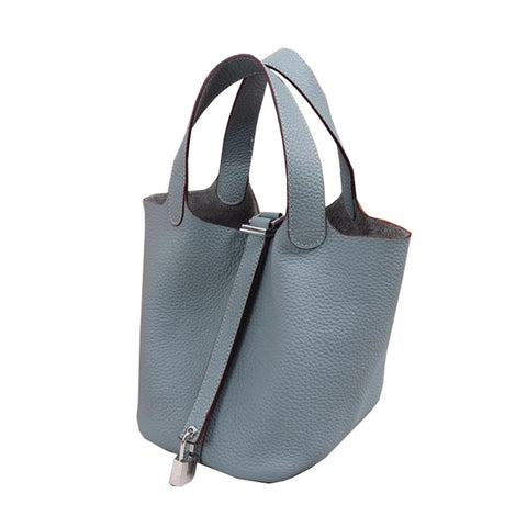 Buy Hottest Price Genuine Leather Bucket Simple Fashion Latest Ladies Designer Handbags Famous Brands Hand Bags online at Fashionner.