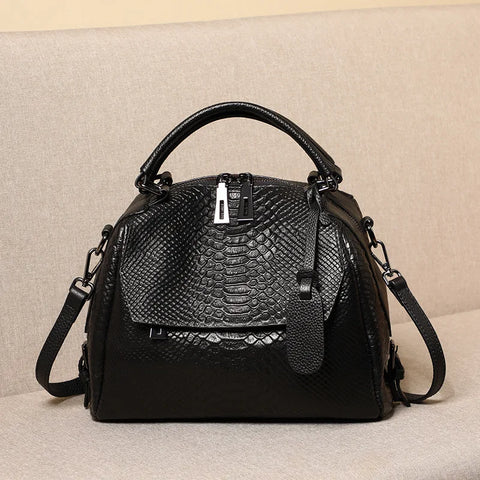 Buy 2Ndr Branded Luxury Women Genuine Imported Leather Hand Bag Ladies Crocodile Cowhide Handbag online at Fashionner.