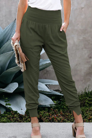 Buy Women High Waist Stretchable Spring Autumn Female Casual Belt Patchwork Long Trousers Work Wear Lady Office Pant online at Fashionner.