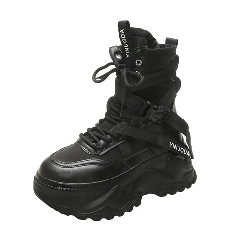Buy Custom Logo Winter New Red Platform Boots Women Shoes Fashion Designer Motorcycle Boots For Ladies online at Fashionner.