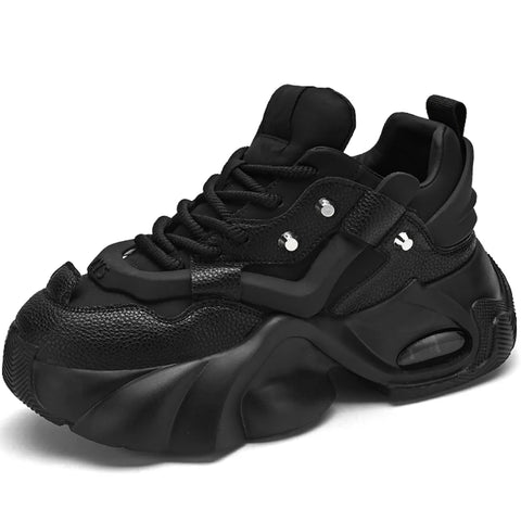 Buy Custom Logo Casual Chunky Platform Sneakers Height Increasing Fashion Designer Shoes Men online at Fashionner.