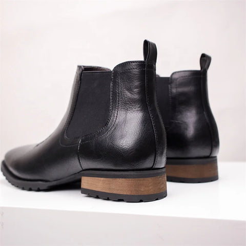 Buy Custom Logo Handmade Genuine Leather Western Chelsea Boots Mens Shoes Casual Flat Ankle Chukka Boots For Men online at Fashionner.