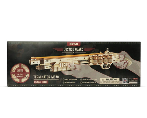 Buy Cpc Certificated Robotime Rokr Wood Craft Lq501 Terminator M870 Gun Jigsaw 3D Handmade Assembled Wooden Puzzle For online at Fashionner.