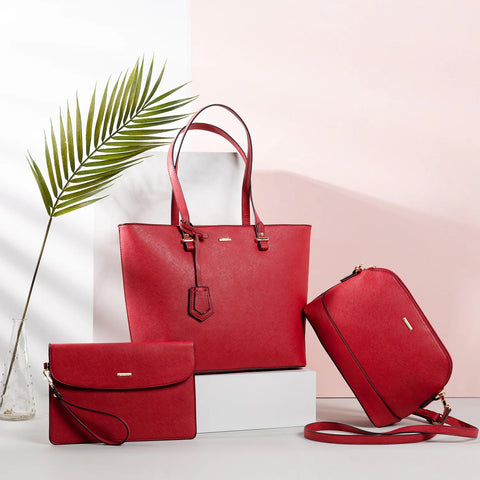 Buy Lovevook Wholesale Custom Logo Design Elegance 3 Pieces Ladies Hand Bag Big Tote Shoulder Bags Women Handbags Set online at Fashionner.