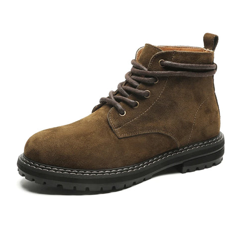 Buy Custom Logo High Quality Retro Style Men'S Martin Boots Shoes Suede Leather Winter Ankle Boots online at Fashionner.