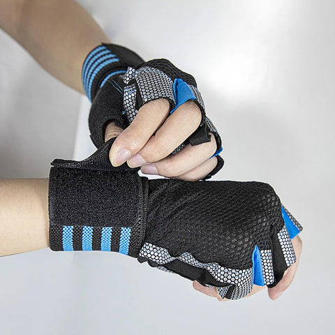 Buy New Arrival Custom Weightlifting Workout Gloves Anti-Slip Wrist Support Fitness Gym Weight Lifting Men Women Gym Gloves online at Fashionner.