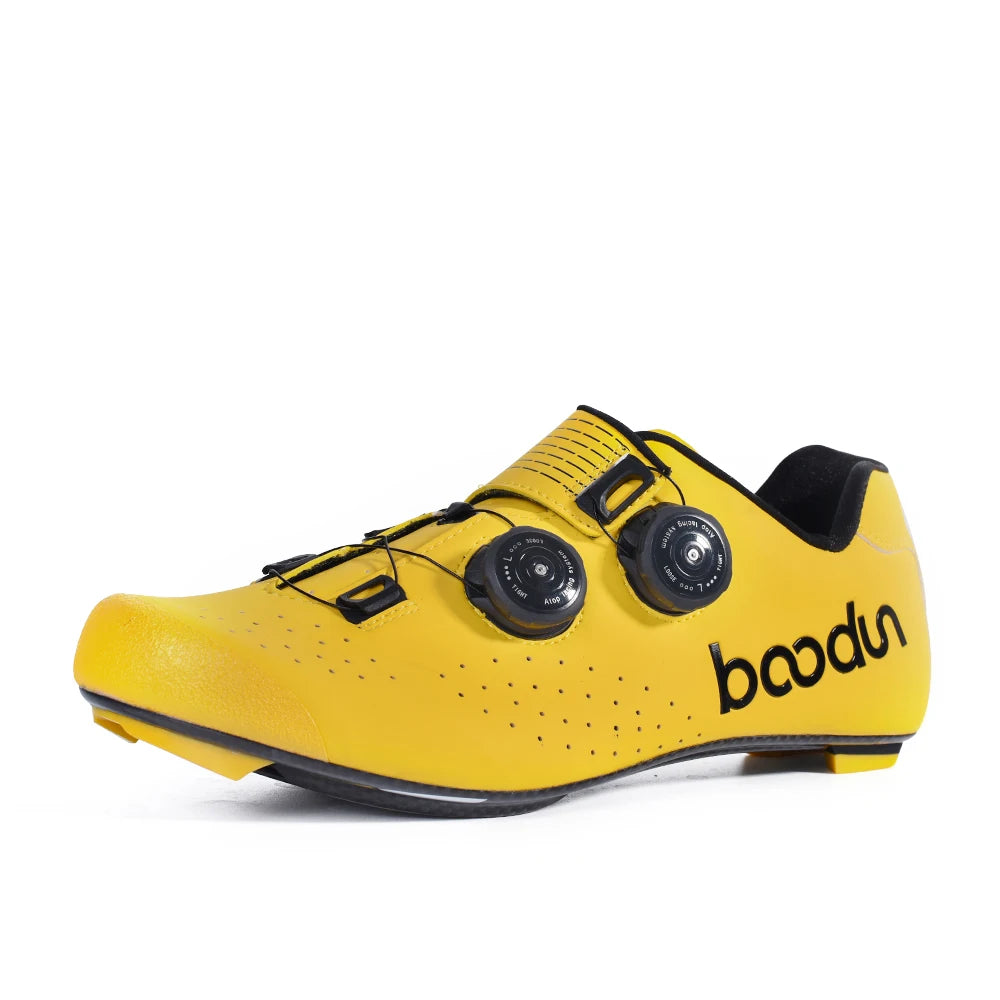 Professional Highway & Road Cycling Shoes for Men | Breathable & Lightweight Carbon Fiber Racing Bike Shoes | Quick-Lace System for Speed & Comfort