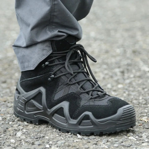 Buy Custom Logo Climbing Shoes Waterproof Boots Rubber Sole Top Quality Men Hiking Boots online at Fashionner.
