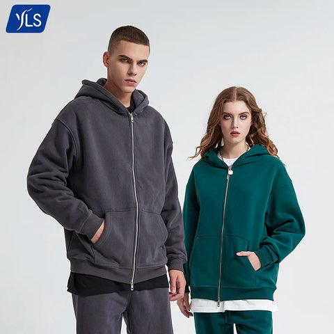 Buy Yls Wholesale Designer High Quality Oversize Hoodie 360Gsm Zip Up Blank Polar Fleece Men Hoodies online at Fashionner.