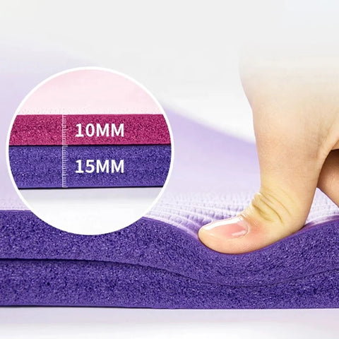 Tapis de yoga de gym de 10 mm d'épaisseur, antidérapant, de haute qualité, écologique, pour le sport et le fitness, prix de gros, sur mesure