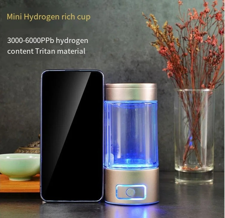 Water Ionizer - Alkaline Water Ionizer - Hydrogen Water Bottle Generator For Home Office & Home