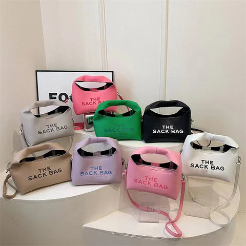 Buy Latest Ladies Purses And Handbags For Women Sack Bags Fashion Letters Shoulder Bag Girls Cute Ladies Clutch Tote Bag online at Fashionner.