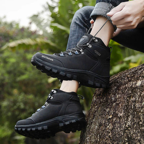Buy High Top Outdoor Men Sport Size 39-46 Fall Winter Hiking Shoes online at Fashionner.