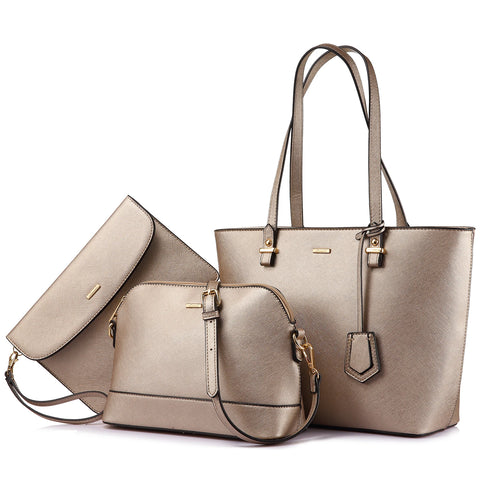 Buy Lovevook Wholesale Custom Logo Design Elegance 3 Pieces Ladies Hand Bag Big Tote Shoulder Bags Women Handbags Set online at Fashionner.