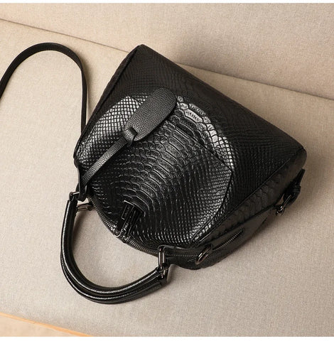 Buy 2Ndr Branded Luxury Women Genuine Imported Leather Hand Bag Ladies Crocodile Cowhide Handbag online at Fashionner.