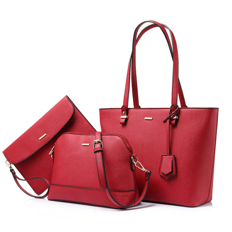 Buy Lovevook Wholesale Custom Logo Design Elegance 3 Pieces Ladies Hand Bag Big Tote Shoulder Bags Women Handbags Set online at Fashionner.