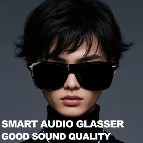 Lunettes de traduction intelligentes SENBONO E13 AI, appel sans fil Bluetooth, musique, lunettes intelligentes AI d'extérieur, lunettes de soleil de sport intelligentes