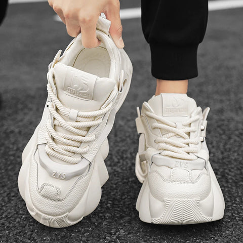 Buy Custom Logo Casual Chunky Platform Sneakers Height Increasing Fashion Designer Shoes Men online at Fashionner.