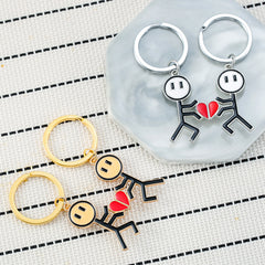 Cute Cartoon Love Magnetic Graffiti Villain Keychain