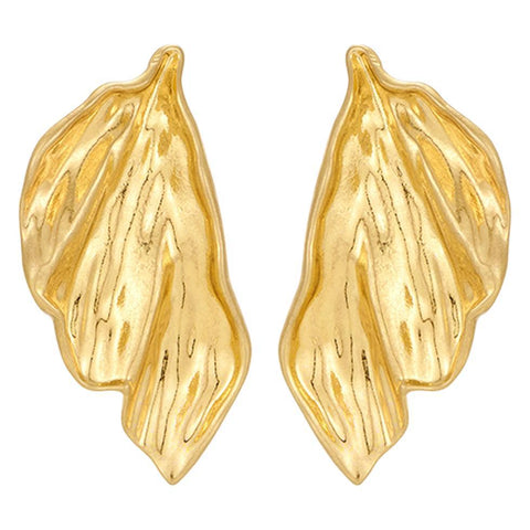 Buy European And American Retro Ear Studs Cold Style Maillard Autumn And Winter Leaf Ear Studs Simple Elegant High-End Light Luxury Women'S Earrings online at Fashionner.