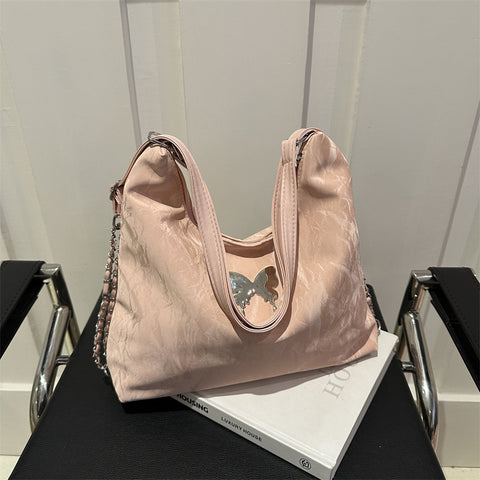 Grand Sac à Bandoulière Nœud Papillon Tendance pour Femme