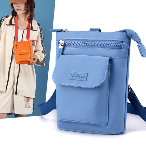 Sac à bandoulière en nylon pour téléphone portable de loisirs pour femmes