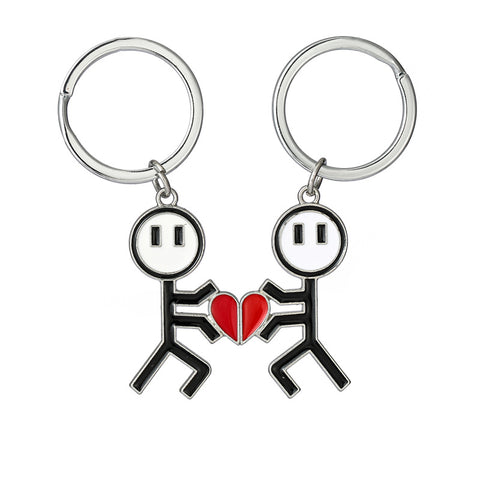 Porte-clés magnétique mignon de méchant graffiti d'amour de dessin animé