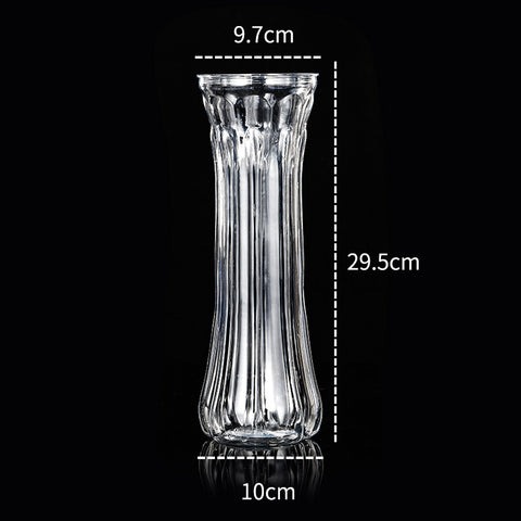 Vase transparent en plastique pour hydroponie