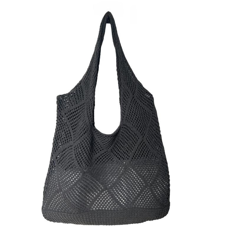 Women's Fashion Hollowed-out Shoulder Woven Bag - Fashionner