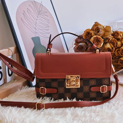Comfortable Retro Small Square Pattern Ethnic Crossbody Bag - Fashionner