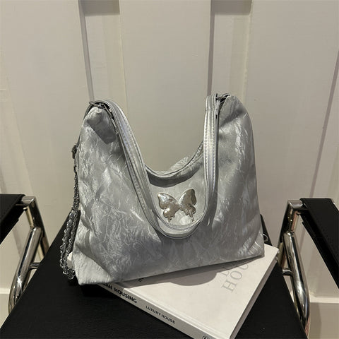 Grand Sac à Bandoulière Nœud Papillon Tendance pour Femme