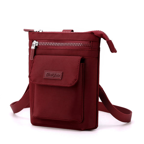 Sac à bandoulière en nylon pour téléphone portable de loisirs pour femmes
