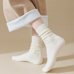 Girl Thickened Warm Lock Warm Wool Socks - Fashionner