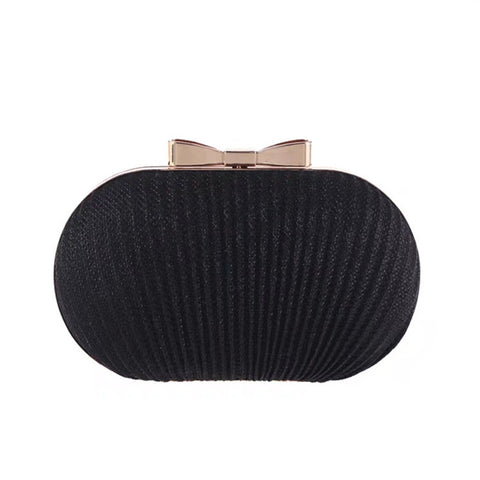 Fashion Pleated Butterfly Goose Egg Dinner Bag - Fashionner