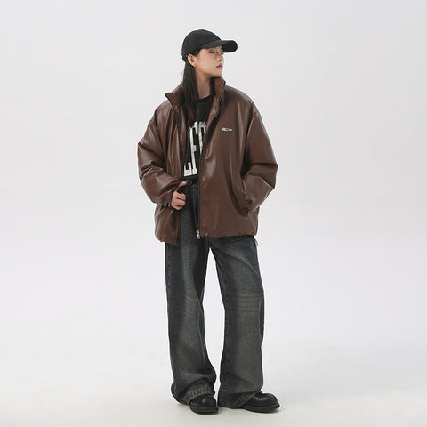 Cotton Coat Autumn And Winter Solid Color Men And Women - Fashionner