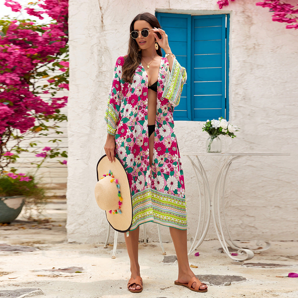 Bohemian Beach Dress For Vacation Women - Fashionner