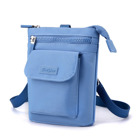 Sac à bandoulière en nylon pour téléphone portable de loisirs pour femmes