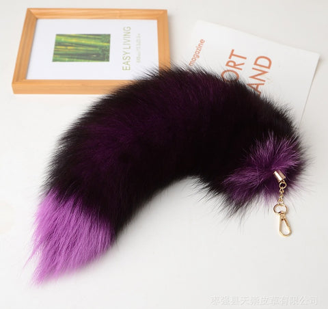 Personalized Plush Fox Tail Pendant Bag Hanging Ornaments