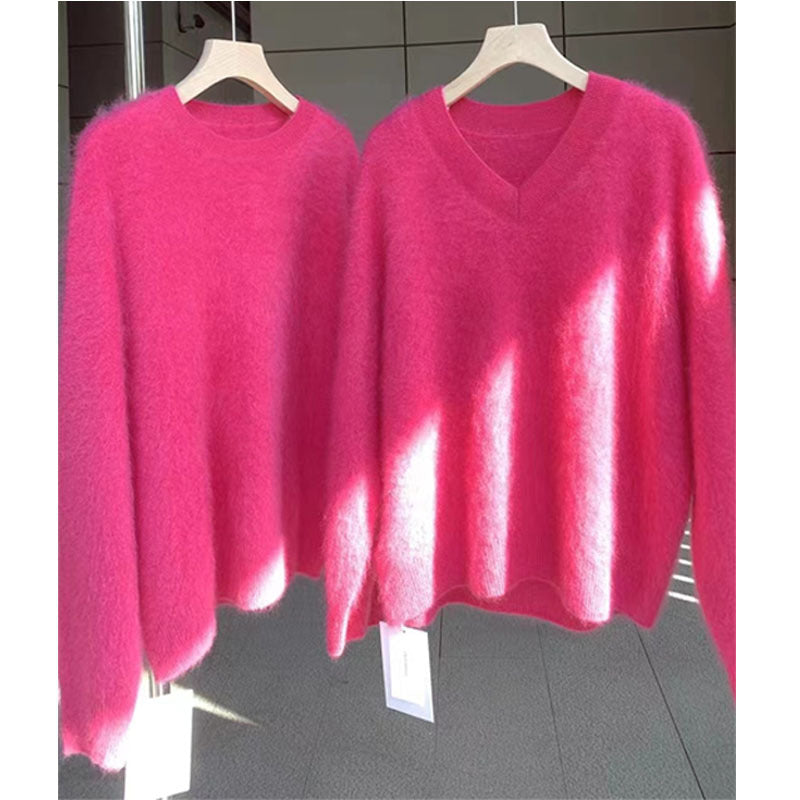 Mink Sweater Female Winter Thickened Autumn Clothes - Fashionner