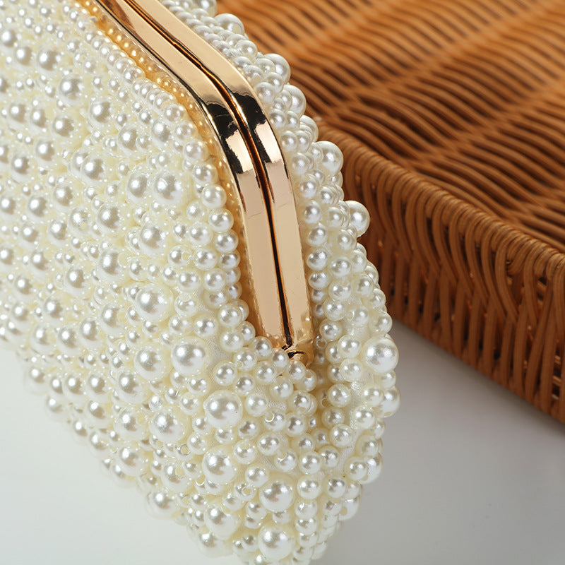 Women's Fashion Pearl Pearl Embroidery Dinner Bag - Fashionner