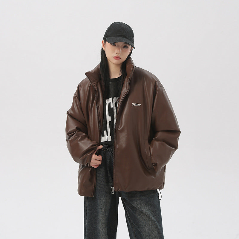 Cotton Coat Autumn And Winter Solid Color Men And Women - Fashionner