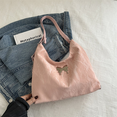 Grand Sac à Bandoulière Nœud Papillon Tendance pour Femme
