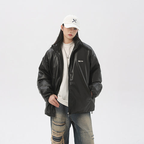 Cotton Coat Autumn And Winter Solid Color Men And Women - Fashionner