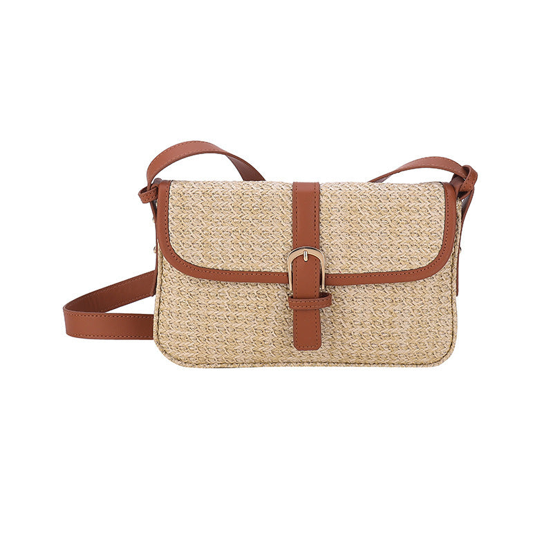 Women's Fashion Summer Straw Shoulder Bag - Fashionner