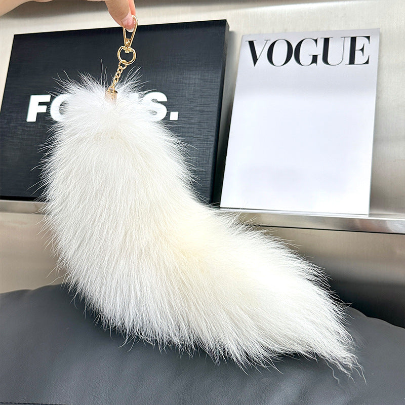 Personalized Plush Fox Tail Pendant Bag Hanging Ornaments