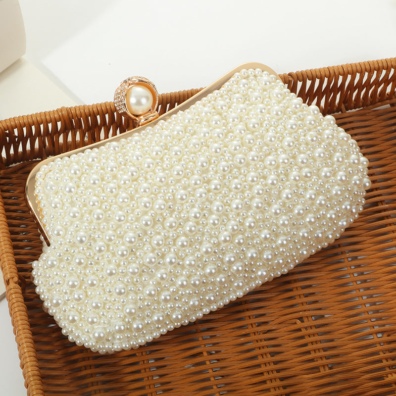 Women's Fashion Pearl Pearl Embroidery Dinner Bag - Fashionner